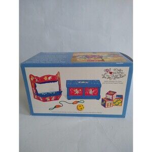 Muffy Vanderbear Toy Collection  Wooden Toy Chest & Puppet Theater NIB